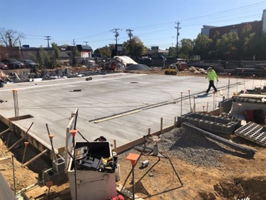 First floor concrete slab - October 2022