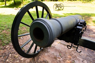 Reproduction Canon at the Battlements of the Fort C.F. Smith Earthworks