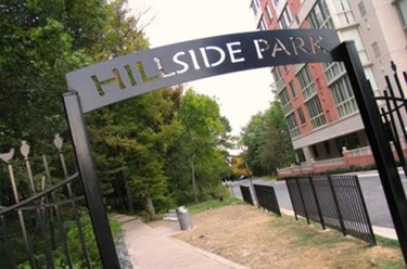 Hillside Park Arlington county sign