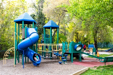 Playground Equipment At Fort Scott Park Playground