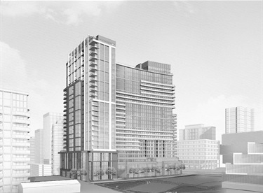 Rendering of building