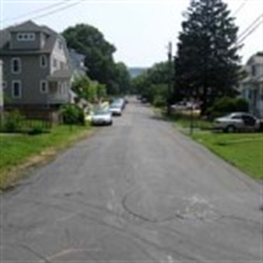 9th Street N./Bluemont – missing sidewalks, curbs, gutters