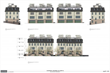 Ballston Oak Townhomes elevations buildings 1 and 2