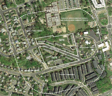 Overview map of Fort Henry Gardens Site