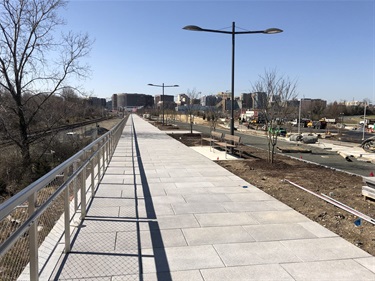 Esplanade looking towards Long Bridge Park.