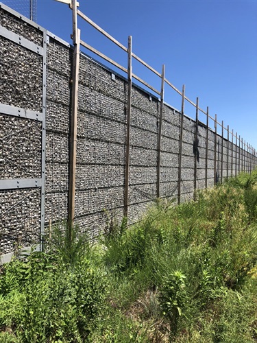 Esplanade gabion Basket Wall completed and tied into the Phase I portion of the Long Bridge Park.