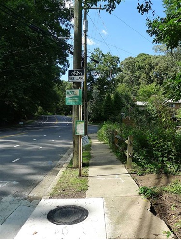 Bus stop at Military Road and 36th Road N.