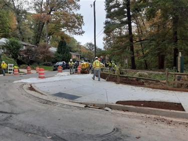 Construction at Military Road and 36th Road North - October 2020