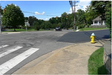 Military Road and Marcey Road (looking north).