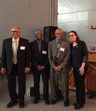 Panelists Deskins, Jones and Newman with Arlington County Historic Preservation Coordinator Cynthia Liccese-Torres