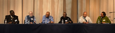 Daytime panelists, L to R: Taylor, Ware, Newman, Jones, Deskins and Hamm. Photo by Greg Embree