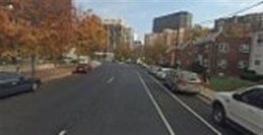 Looking south at N Pierce St