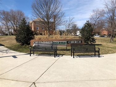 March 2021 - New benches and shelter installed at 7th Road South and South Greenbrier Street bus stops