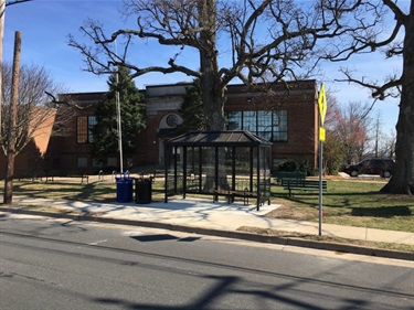 Lexington bus stop after