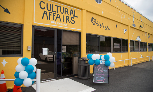 Cultural Affairs building entrance