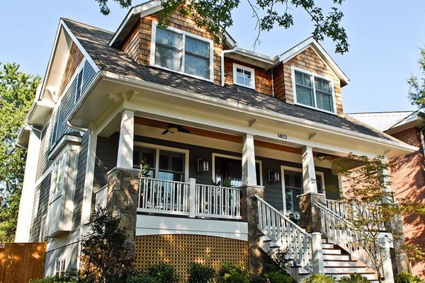 A green home in Arlington.