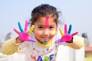 Child Finger Painting