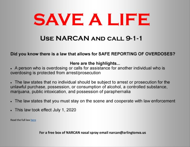 Did you know there is a law that allows for safe reporting of overdoses