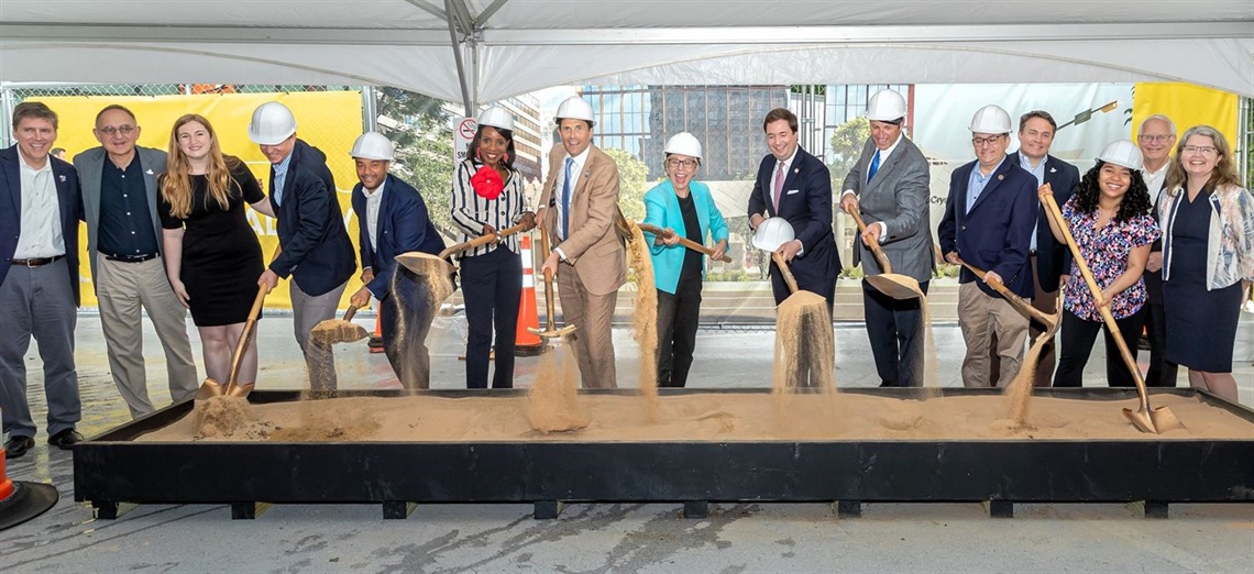 Crystal City East Entrance groundbreaking via WMATA