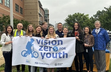 Arlington County received the 2024 Vision Zero for Youth U.S. Leadership Award