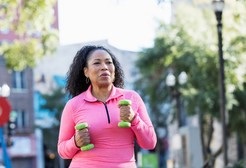 Woman working out