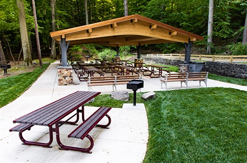 Picnic Tables and Shelter