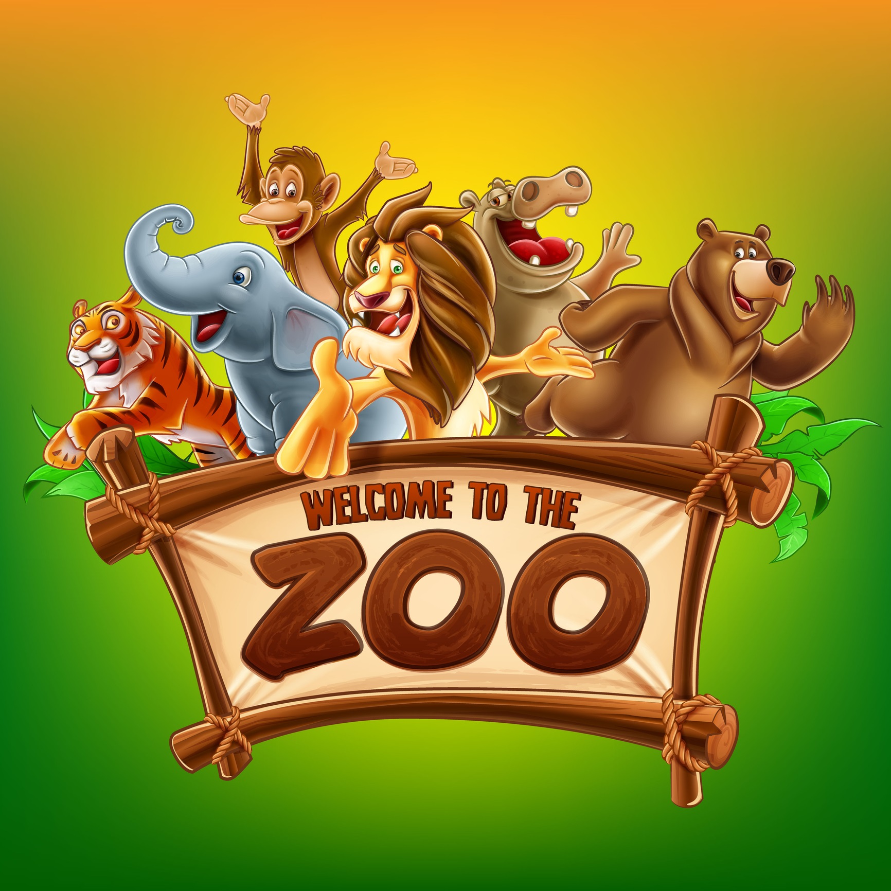 Welcome to zoo artwork