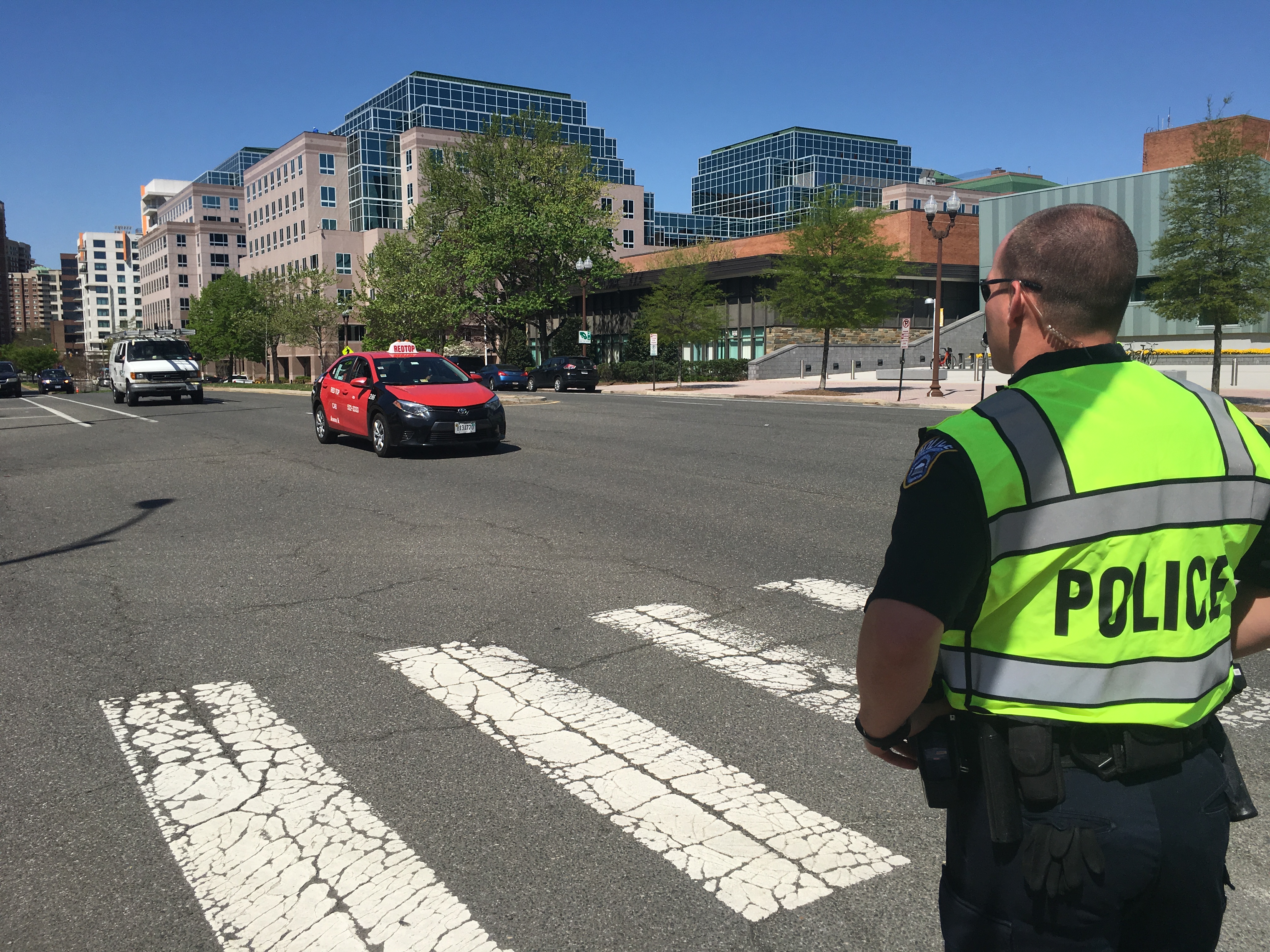 Police on traffic patrol