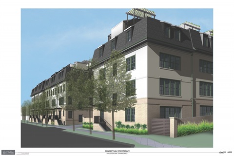 Ballston Oak Townhomes Conceptual Rendering