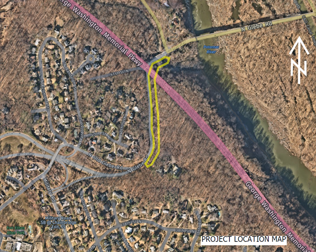 N Glebe ditch restoration map.png