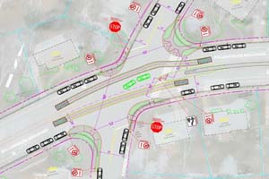 Map of Williamsburg and Kensington intersection