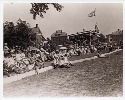 Spectators at the Fort Myer Fourth of July Parade, unknown date