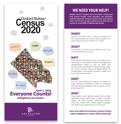 Image of United States Census 2020 brochure