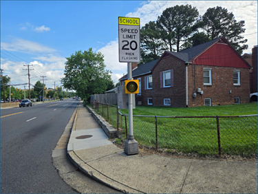 Existing conditions - S. Carlin Springs Road at 4th Street S.