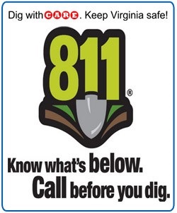 811 Know what's below. Call before you dig.