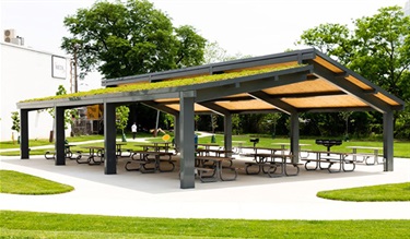 Rentable picnic shelter at Jennie Dean Park